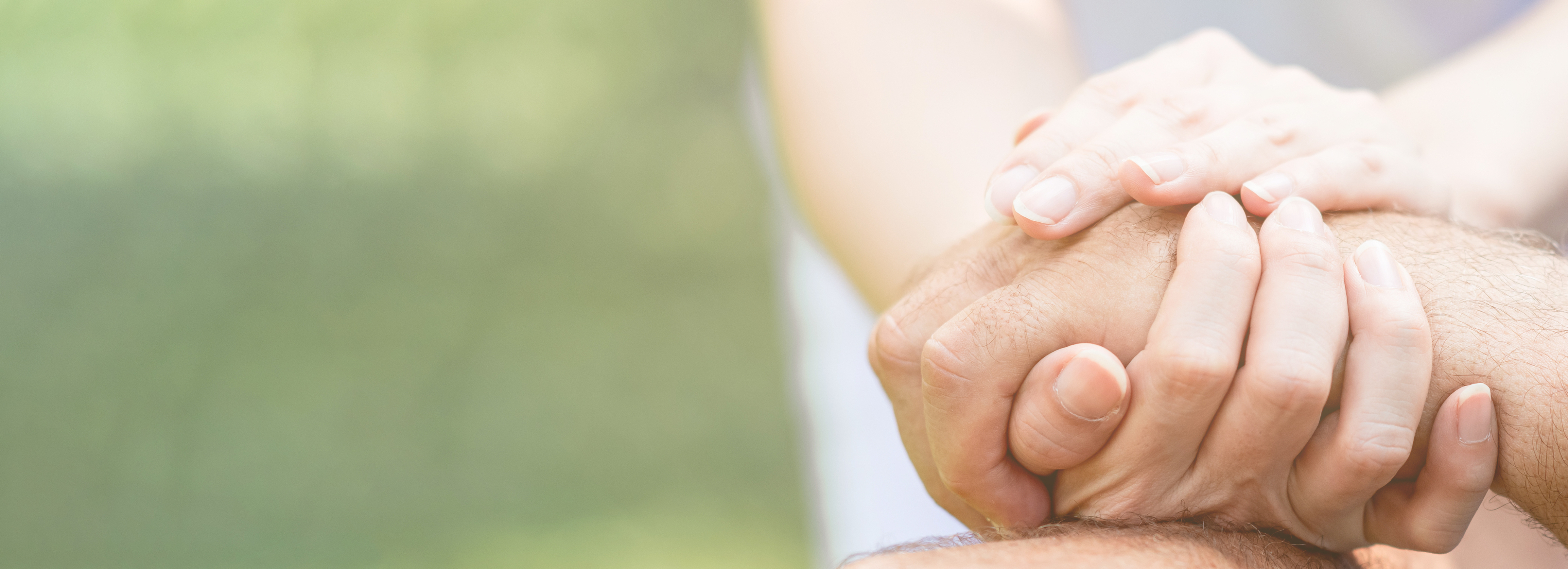 2 hands holding together