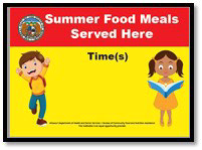 Summer Food Program Advertisement