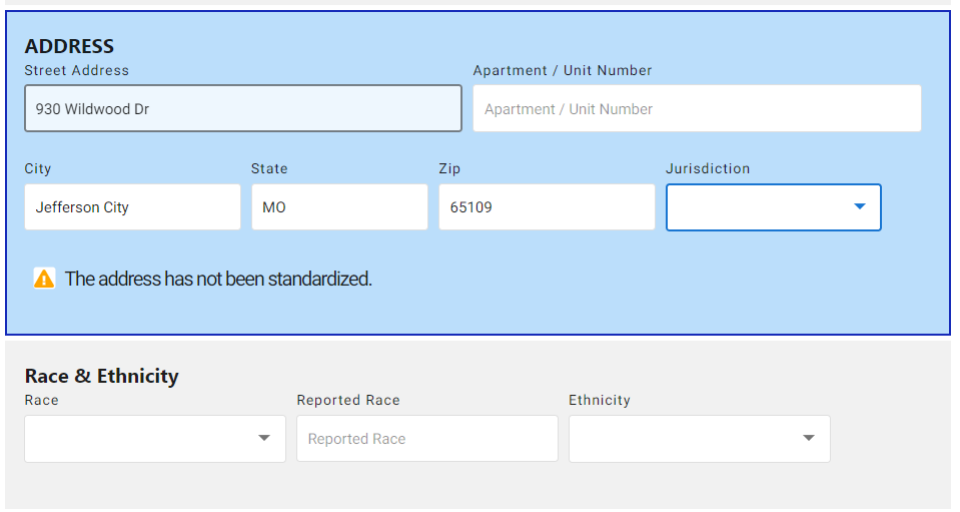 Address Entry