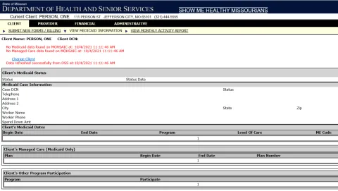 Checking Medicaid Information