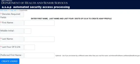 Click the "Create User ID" Button