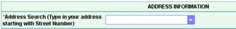 Type your work street number (it will provide a drop-down list) and select your provider’s address