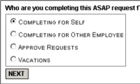 Select the “Completing for Self” option and press Next