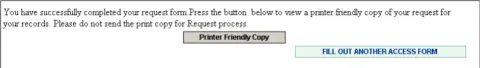 Print a copy of the completed form for agency records